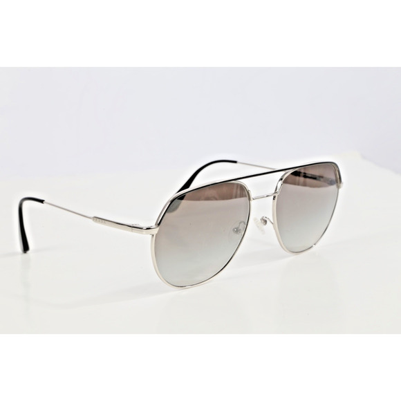 PRADA SPR55U Silver Polarized Sunglasses - Picture 1 of 16